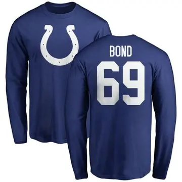 Youth Deyshawn Bond Indianapolis Colts Name & Number Logo Long Sleeve T-Shirt - Royal